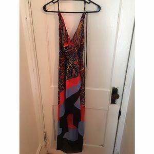 Colorful high to low  dress