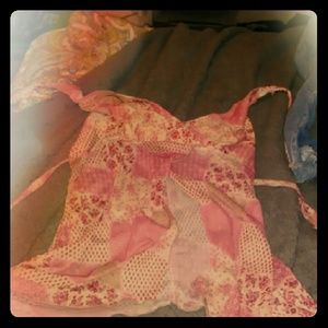 Sheer, open stomach , shirt