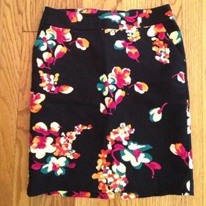 Merona Pencil Skirt with Floral Pattern