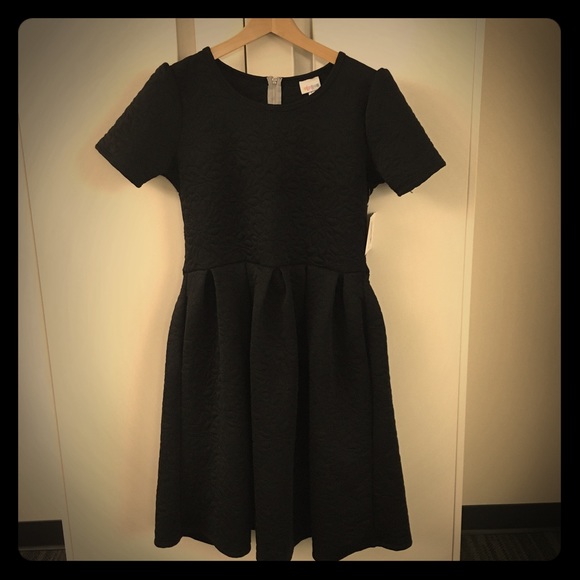 LuLaRoe Black Amelia Dress - Large