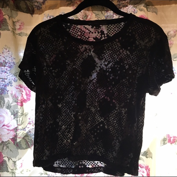 Urban Outfitters Mesh Crop Top - Picture 1 of 1