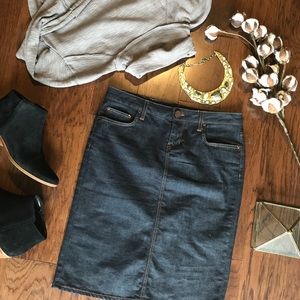 Zara Dark Denim Skirt