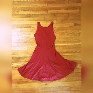 Hollister burnt orange cross back mini tank dress