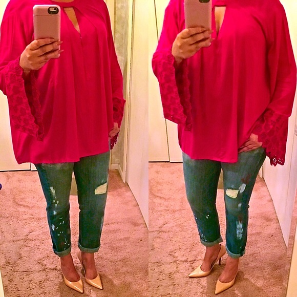 ❤HP❤A Line Top- DEEP RED - Picture 3 of 3