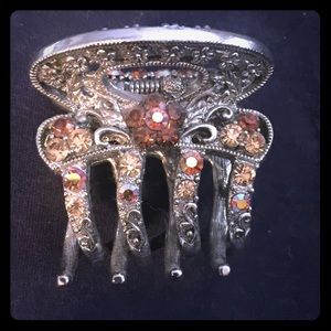 Rhinestone Metal Hair Clip