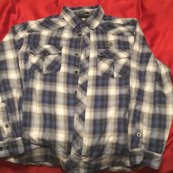 Men's Harley Davison Plaid Shirt