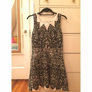 Classy Black and White Dress