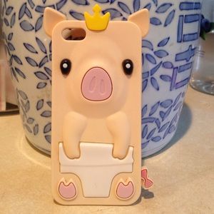 Iphone 5/5s/5c Silicon Pig Diaper Case