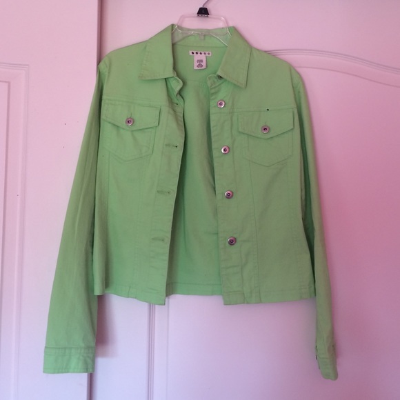 Lime green Jean jacket