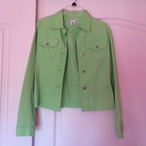 Lime green Jean jacket