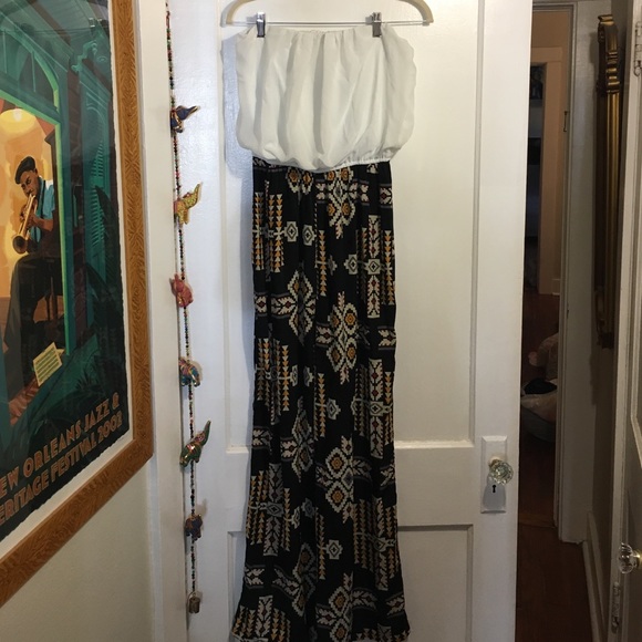 Aztec print jumpsuit