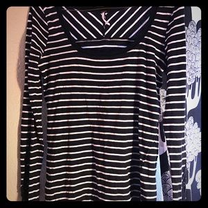 Free People long sleeve crocheted top