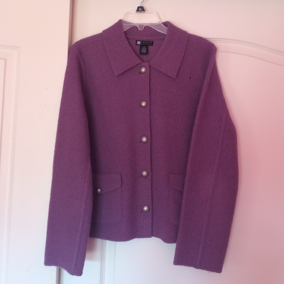 Purple wool jacket