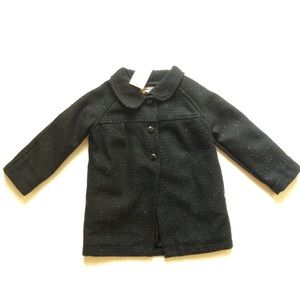 New black Gymboree dress coat 2t-3t