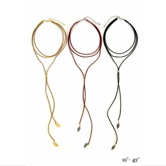 💥SALE💥Ariana Leaf Wrap Necklace - Picture 2 of 4