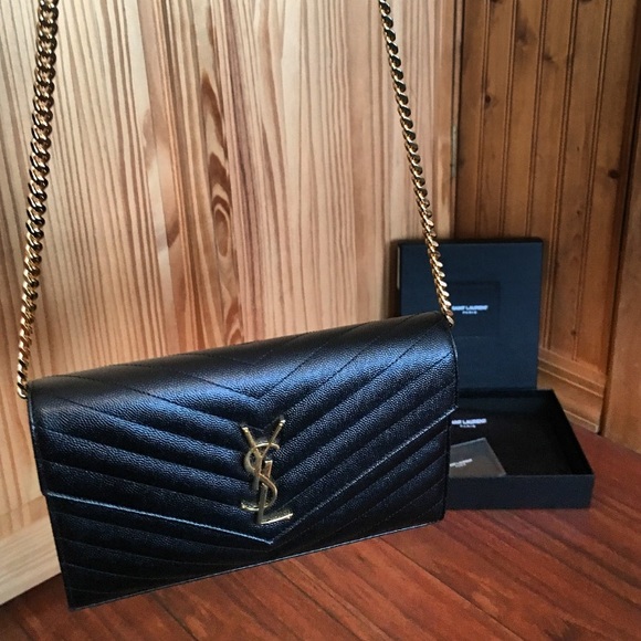 YSL Saint Laurent Chain Wallet Handbag