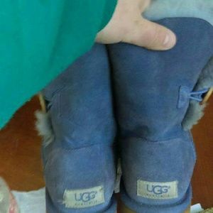 Purple Bailey button UGGS