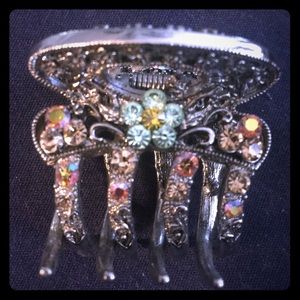 Rhinestone Metal Hair Clip