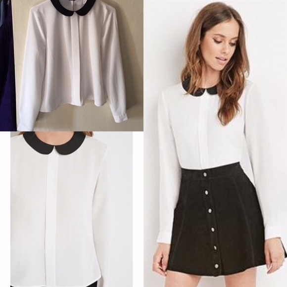 F21 Peter Pan Collar Blouse