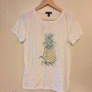 J crew pineapple shirt XS