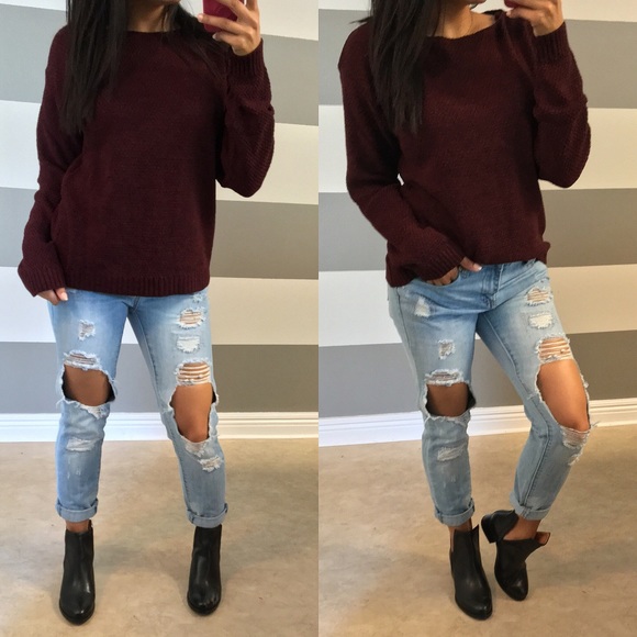 •FINAL PRICE• Oxblood jumper sweater - Picture 2 of 4