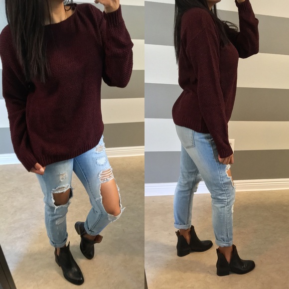 •FINAL PRICE• Oxblood jumper sweater - Picture 3 of 4