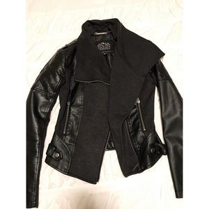 Nordstrom's Blank Noir Black Leather Jacket