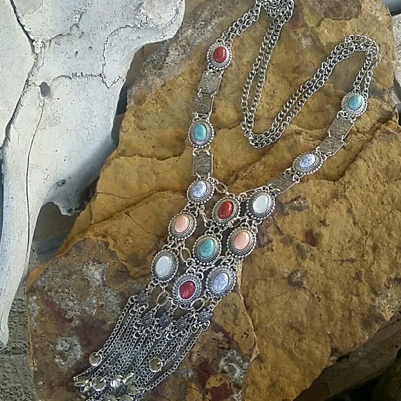 LAST ONE! !๐Boho Chic Long Statement Necklace - Picture 2 of 4