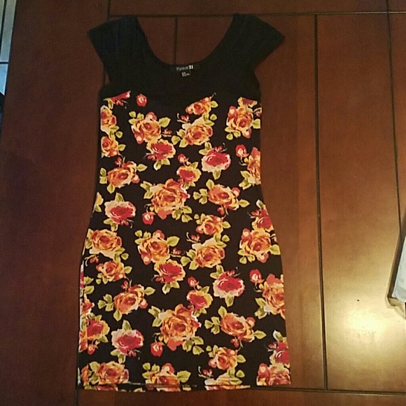 Floral and lace cocktail dress