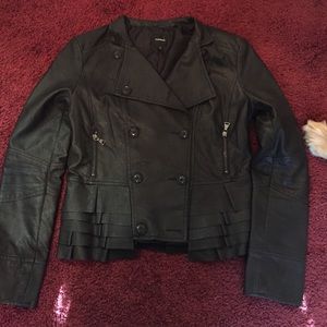 FAUX LEATHER JACKET FROM EXPRESS