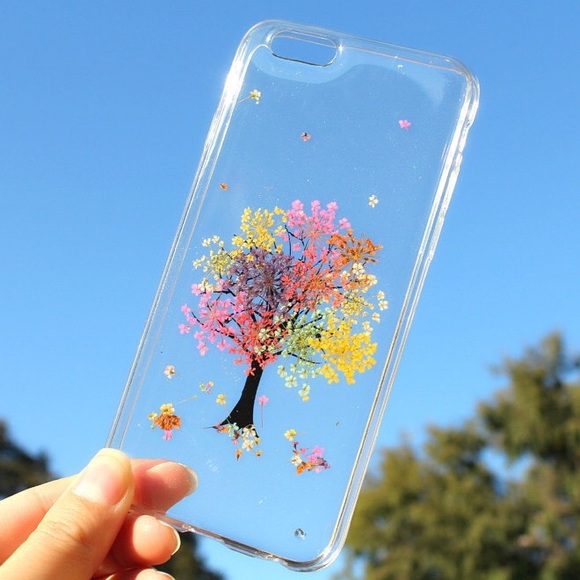 Pressed dried flowers bumper Case