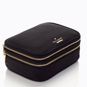 Kate Spade Classic Black Nylon Travel Jewelry Case