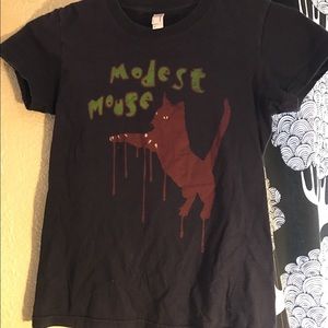 Modest Mouse cat shirt small