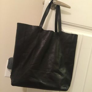❌SOLD❌Zara Leather Shopping Tote