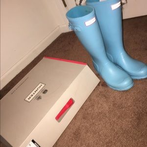 tiffany blue hunter boots