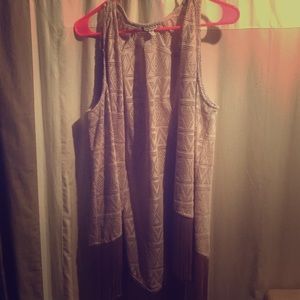 Crochet fringe Vest