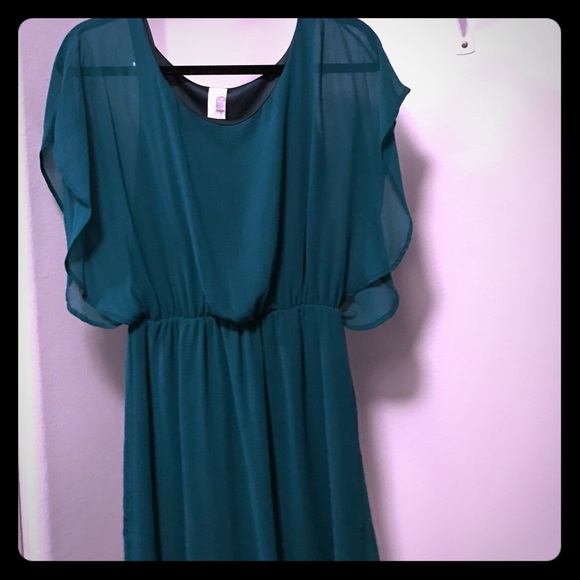 Hunter green dress