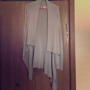 Long gray cardigan