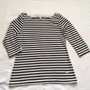 Banana Republic Black and White Stripe Shirt