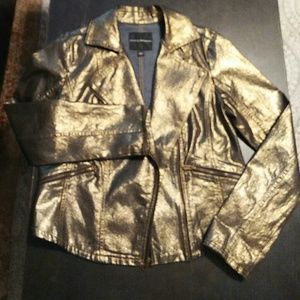 Final sale! Gold and denim rock & republic jacket