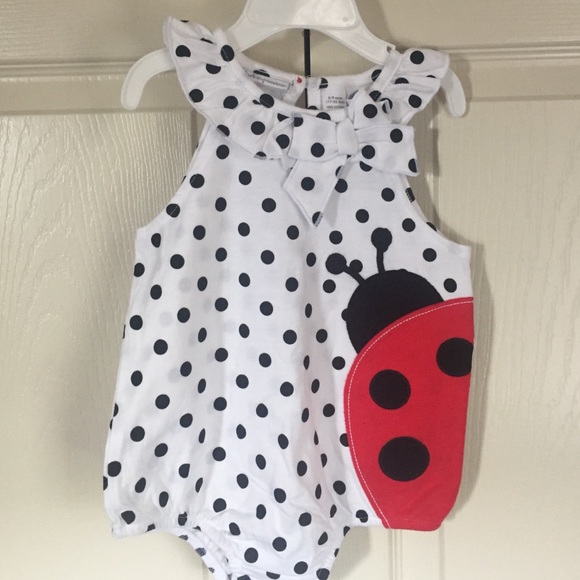 Lady Bug 1 PC onesie romper bodysuit 6-9M NWT