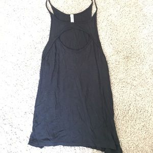 Black tank top with cutout
