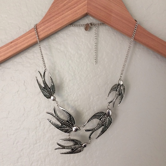 Flock of birds necklace from Zad