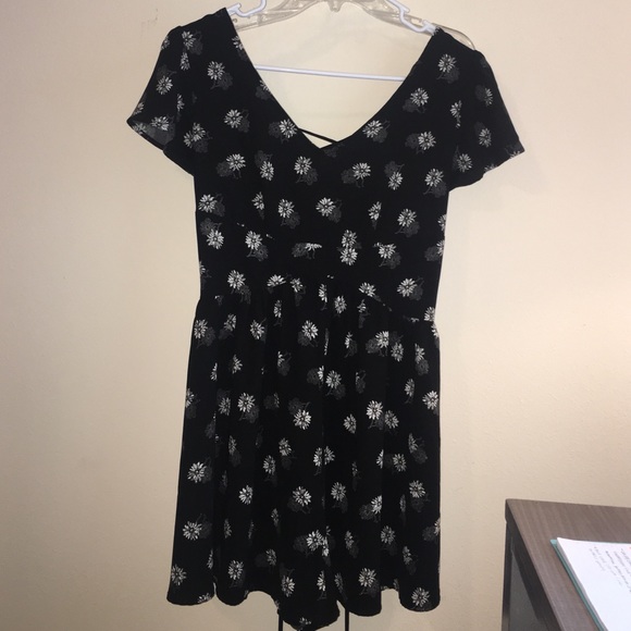 Pac Sun cute black floral romper