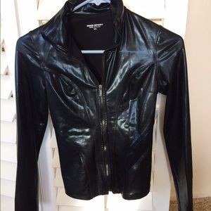 PRICE DROP Bebe sport vinyl-like jacket so XS