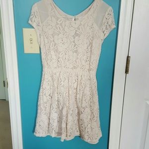 Cream lace dress