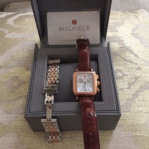 Michele 'Deco' Dial Watch