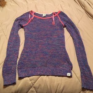 Open knit sweater