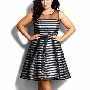 City chic stripe dress