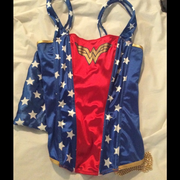 Wonder Woman corset with cape